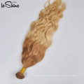 Thick Bottom Russian Human Hair Extensions Weft 613 Color